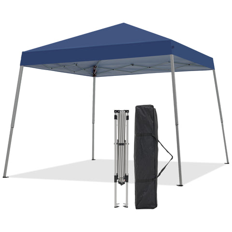 Ainfox 10x10 Pop Up Canopy Tent, Easy Set up Outdoor Silver Coated Beach Gazebos for Pool, Events, Parties, and Camping