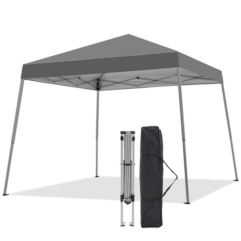 Ainfox 10x10 Pop Up Canopy Tent, Easy Set up Outdoor Silver Coated Beach Gazebos for Pool, Events, Parties, and Camping