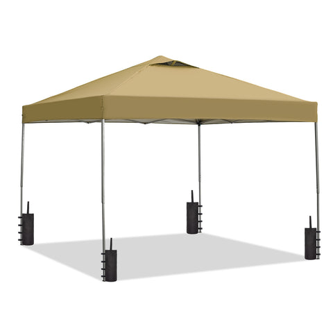 Ainfox 10 x 10 ft Pop-Up Canopy  Patio Canopy With 4 Sand bags For Patio,Garden,Party