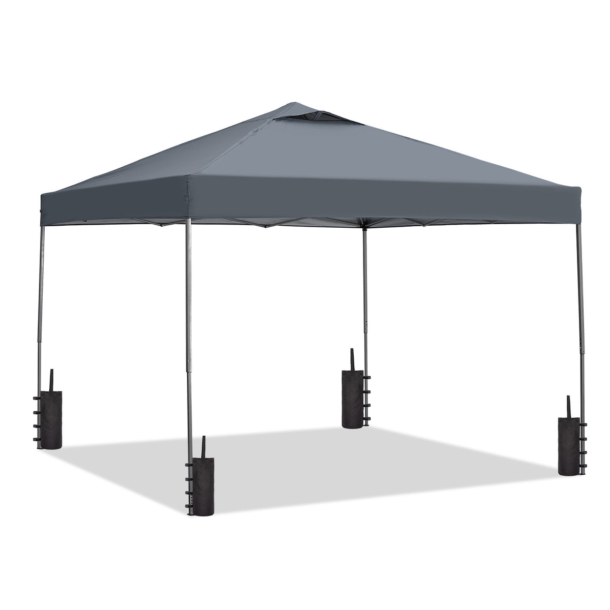 10ft X10ft Ventilated Top Patio Canopy Outdoor Four Sandbags