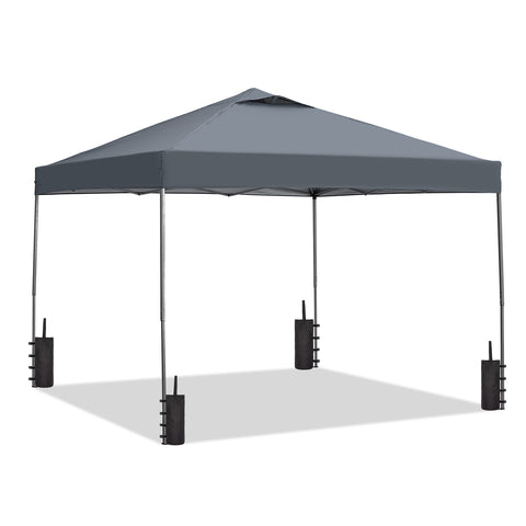 Ainfox 10 x 10 ft Pop-Up Canopy  Patio Canopy With 4 Sand bags For Patio,Garden,Party