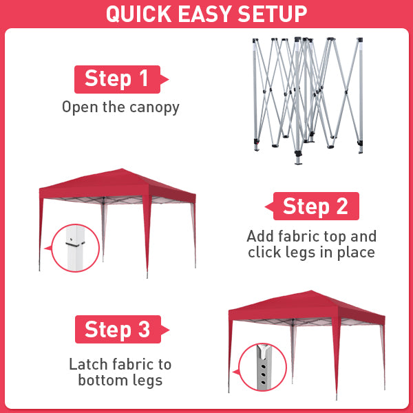 Repace Parts Steel Frame For 10ft X10ft Flat Patio Canopy