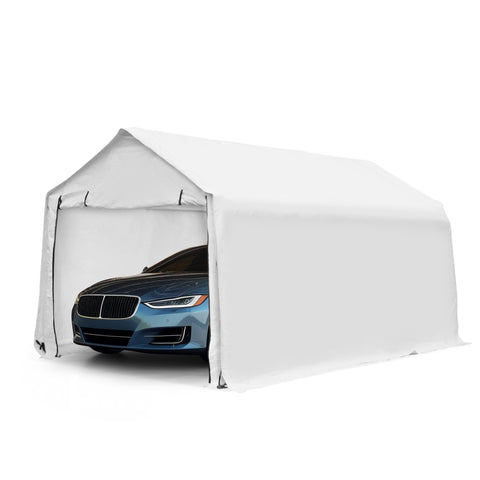 Ainfox 17x10ft Heavy Duty Enclosed Carport Canopy with Sidewalls Waterproof Garage Car Shelter Storage shed