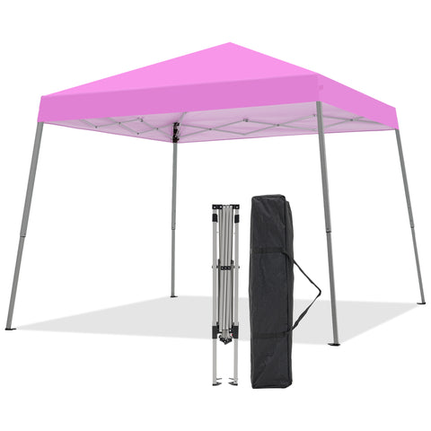 Ainfox 10x10 Pop Up Canopy Tent, Easy Set up Outdoor Silver Coated Beach Gazebos for Pool, Events, Parties, and Camping