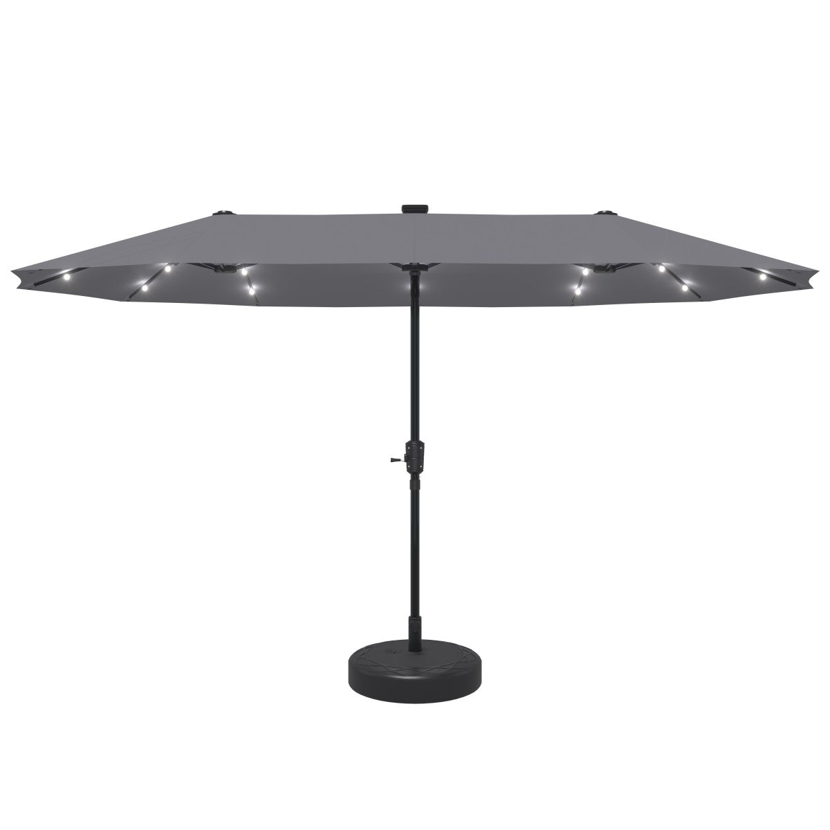 13ft Outdoor Patio Umbrella Lights Decorative Pattern Umbrella Base