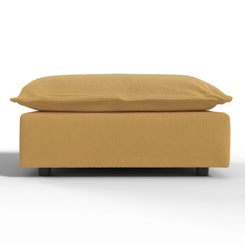Ainfox Module Sofa Oversized Sectional Sofa Ottoman Yellow For Living Room