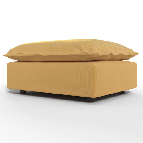 Ainfox Module Sofa Oversized Sectional Sofa Ottoman Yellow For Living Room