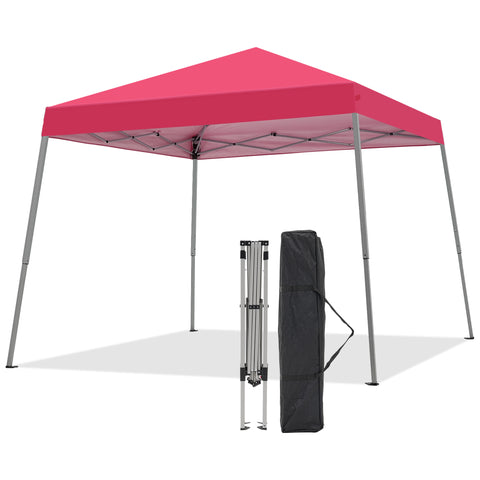 Ainfox 10x10 Pop Up Canopy Tent, Easy Set up Outdoor Silver Coated Beach Gazebos for Pool, Events, Parties, and Camping