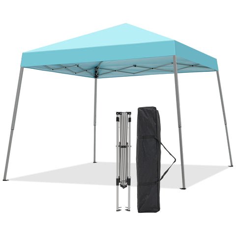 Ainfox 10x10 Pop Up Canopy Tent, Easy Set up Outdoor Silver Coated Beach Gazebos for Pool, Events, Parties, and Camping