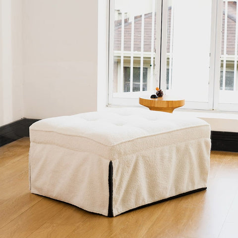 Ainfox 74inch Convertible Sofa Bed Beige,4-in-1 Folding Sofa