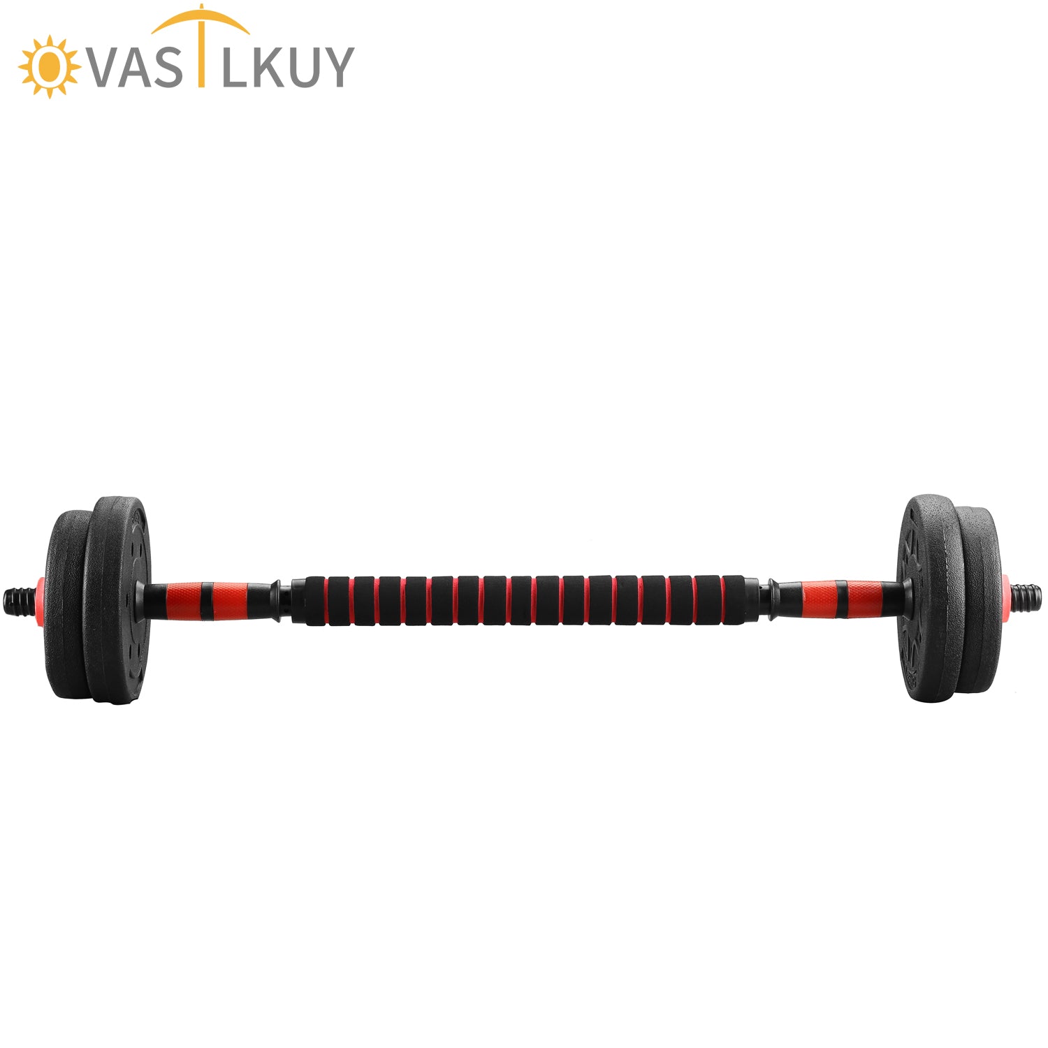 OVASTLKUY Exercise Barbell Adjustable Weight 22LBS Strength Training Equipment