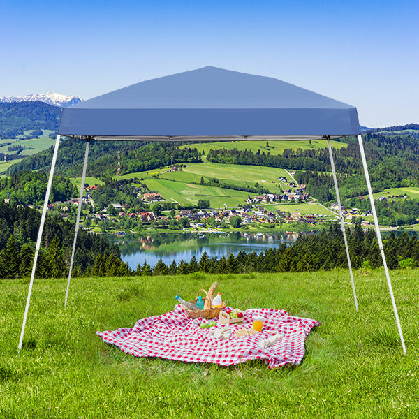Pop Up Canopy Outdoor Instant Tent Slant Legs Portable Gazebo Shelter Patio Deck Garden Beach