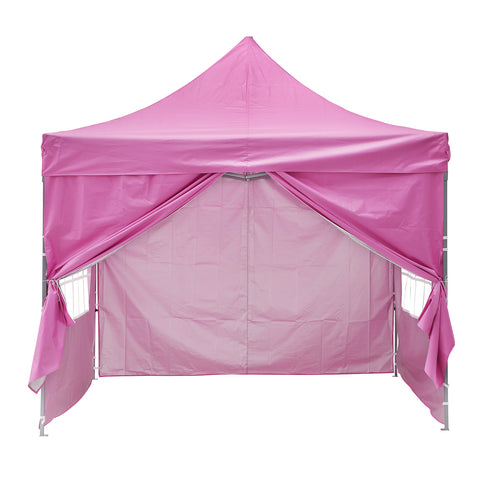 Ainfox 10x10 Feet Pop Up Backyard Canopy Tent, Instant Folding Shelter with 4 Sidewalls and Roller Bag for Party