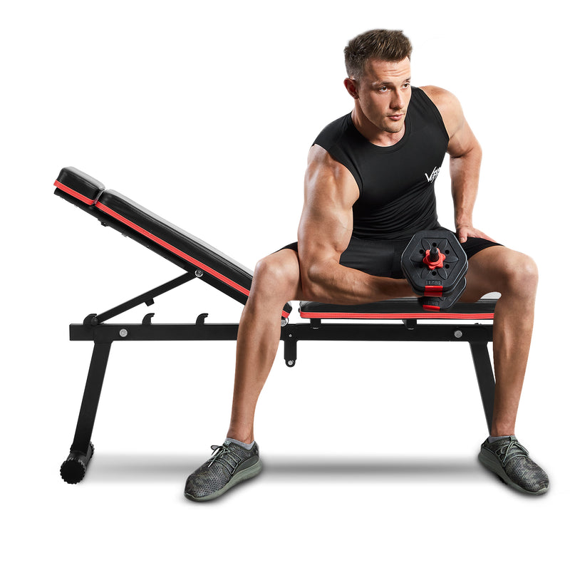 Ainfox Adjustable Weight Bench Training Bench for Full Body Workout