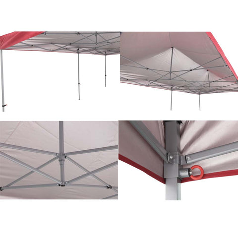 Ainfox 10x20Ft Pop up Canopy Tent, Party Heavy Duty Instant Gazebo with 4 Removable Sidewalls，4 Transparent Windows and 2 Zipper Doors