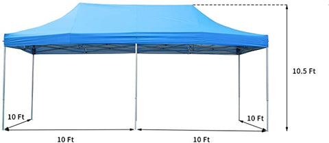 Ainfox 10FT X 20FT Heavy Duty Party Tent For Outdoors Pop up Canopy Tent