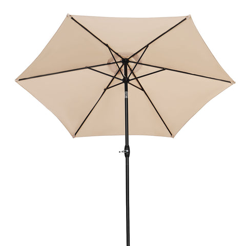 Ainfox 9FT Patio Umbrella Outdoor Table Umbrella with Push Button Tilt and Crank for Garden, Lawn, Deck, Backyard & Pool