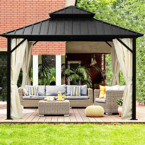 Ainfox 10 Ft. W x 10 Ft. D Aluminum Patio Gazebo